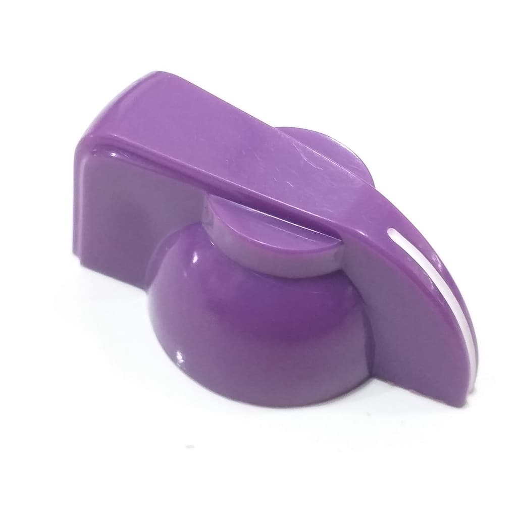1 KNOB CHICKEN HEAD ROXO PARAFUSO AMPLIFI / GUITARRA / PEDAL