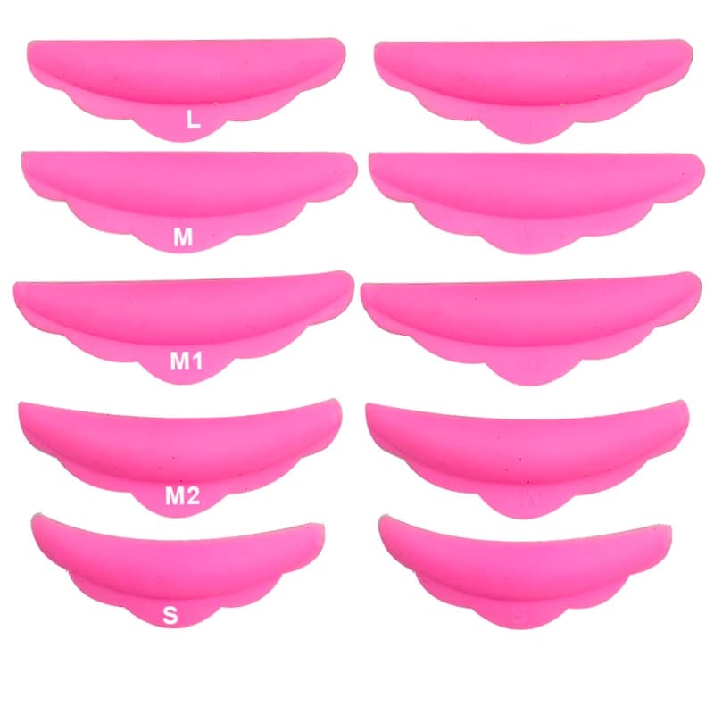 Bob De Silicone Pads P/ Lash Lifting Cílios - 5 Pares