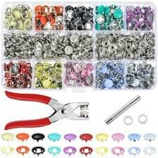 Botões de Pressão + Alicate de Pressão Kit