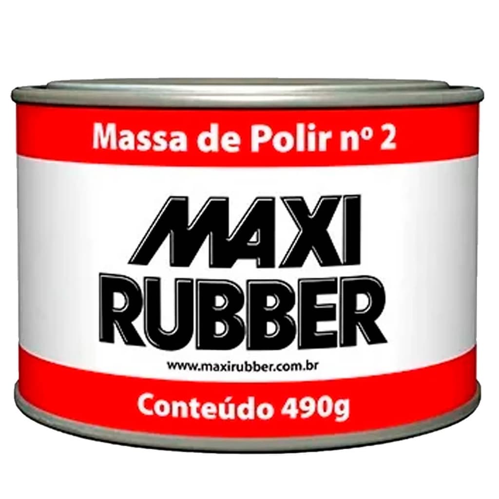 Massa de Polir Automotiva N°2 Maxi Rubber 490gr