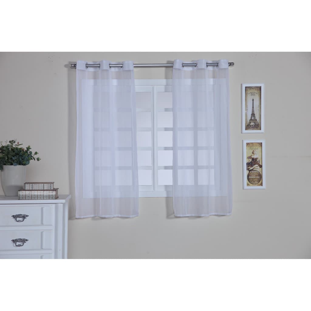 Cortina Voal Transparente 2,00m x1,40m