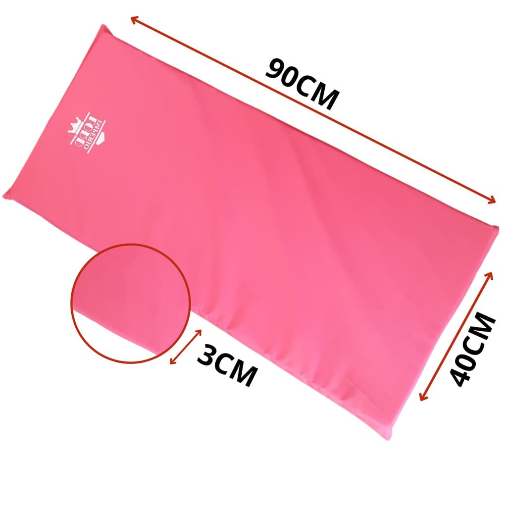 Colchonete 90cm x 40cm x 3cm Academia Fitness pilates yoga - rosa (pink) - Lord Império