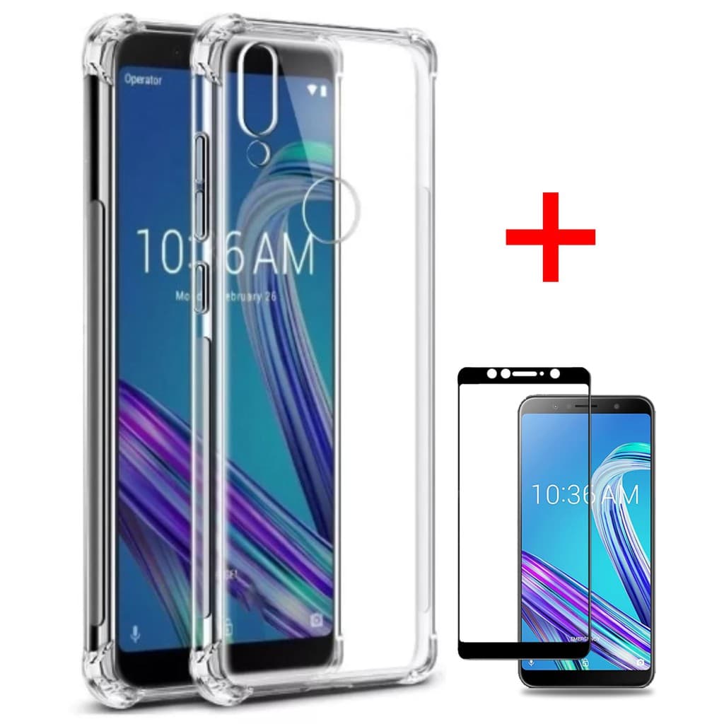 Capa para Asus Zenfone Max Pro M1 Zb601kl Zb602kl + Película vidro 3D - Capinha Impacto Antishock