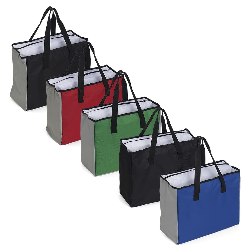 Sacola Poliéster 25L com Bolso Térmico Retornável Feira/Mercado