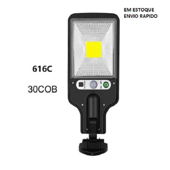 Luminaria Solar Para Ambiente Externo de Parede 30w Retangular