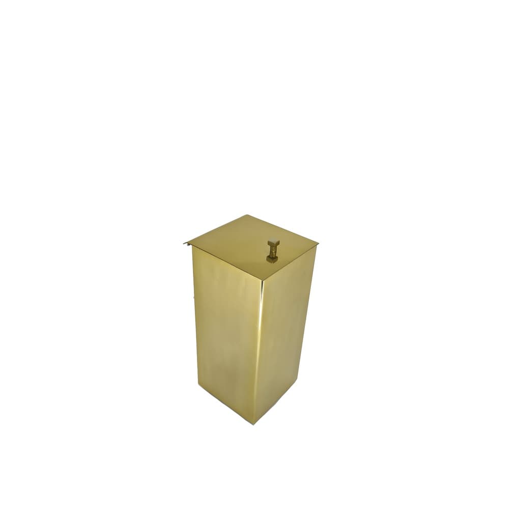 Lixeira Inox Gold Para Banheiro