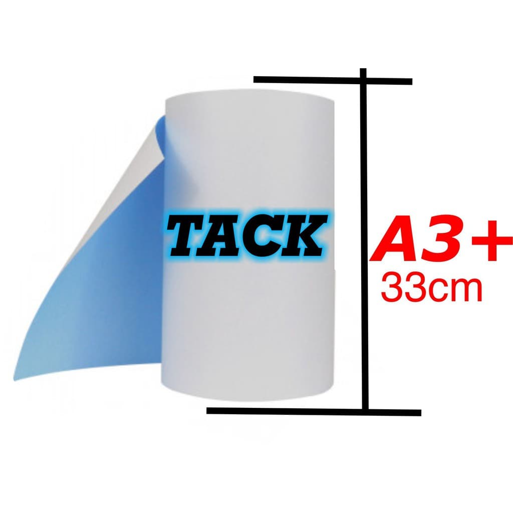 Rolo Bobina Papel para SUBLIMAÇÃO TACK HAVIR A3+ (33cm x 100m) fundo azul PAPEL DO TIPO TACK