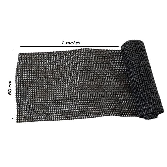 Tela  Antiderrapante multiuso (60 CM x 1 Metro) para diversos ambientes, tapetes gavetas armários entre outros