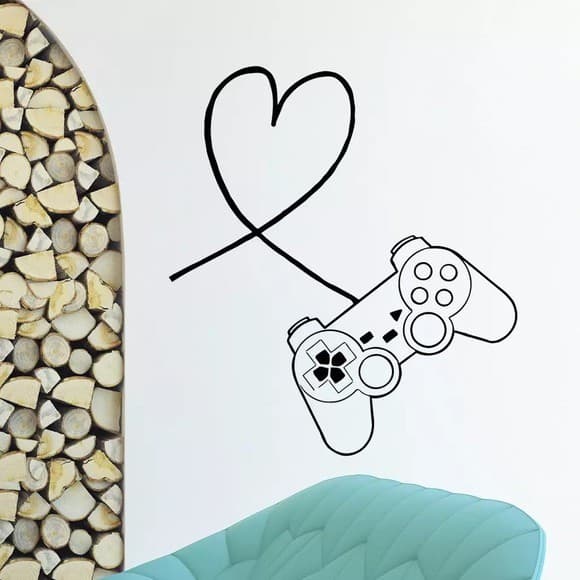 Adesivo Decorativo Love Play Game