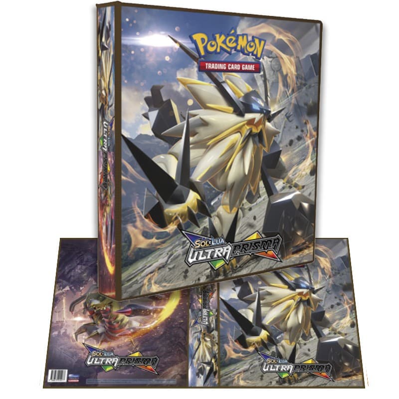 Fichário Álbum Pasta Pokemon + 10 Folhas + 06 Cards