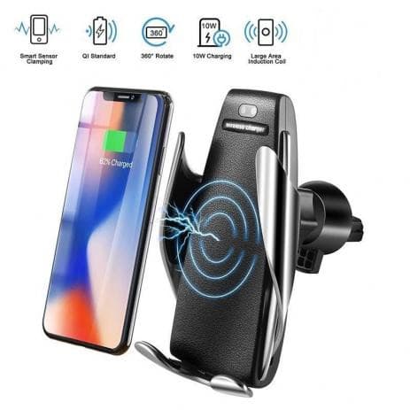 Suporte Celular Carro Veicular Carregador Wirelless Sem fio Qi Fast s5 automatico Top