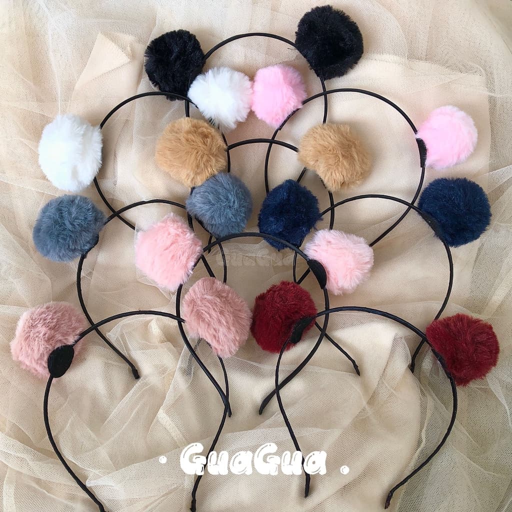 Tiara pompom/Tiara Infantil Menina com Pompom Redondo Cores Variadas/tiara de criança