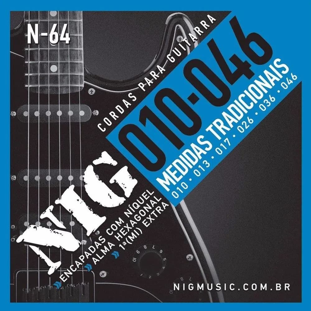 Encordoamento Guitarra Nig N64 010/46