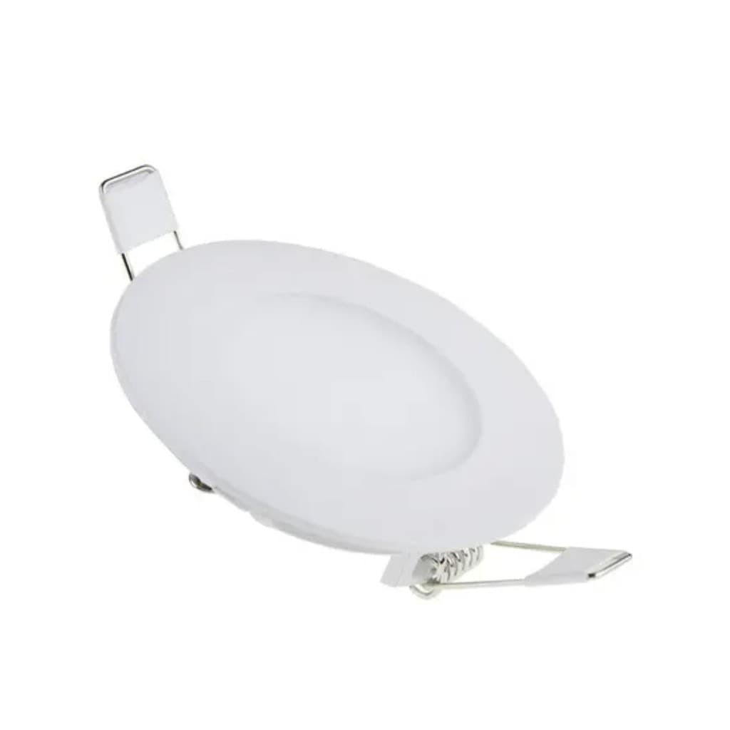 Luminária Plafon Redondo 4w Embutir Branco Quente - 10,5 cm