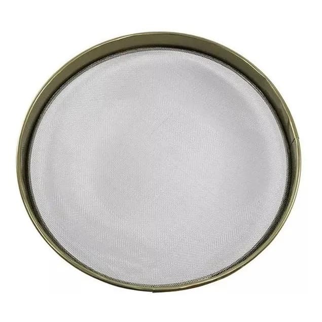 Peneira Aço Galvanizado Para Arroz E Sementes - 30cm