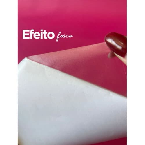 Vinil Laminação Adesiva a Frio Fosco Jateado 27cm x 1m Proteção Impressão Manual Artesanato