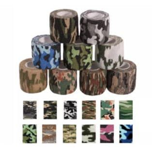 Fita Camuflada Fita Elástica Bandagem/Atadura Antiderrapante Autoadesiva Camuflada 5cmx4,5m 5.0 airsoft