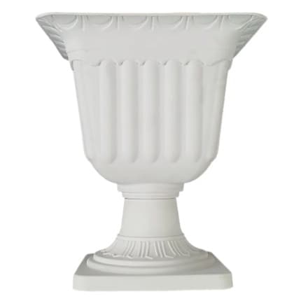 Vaso de Plástico Grego Taça Jardinagem Modelo Quadrado Pequeno 17cm