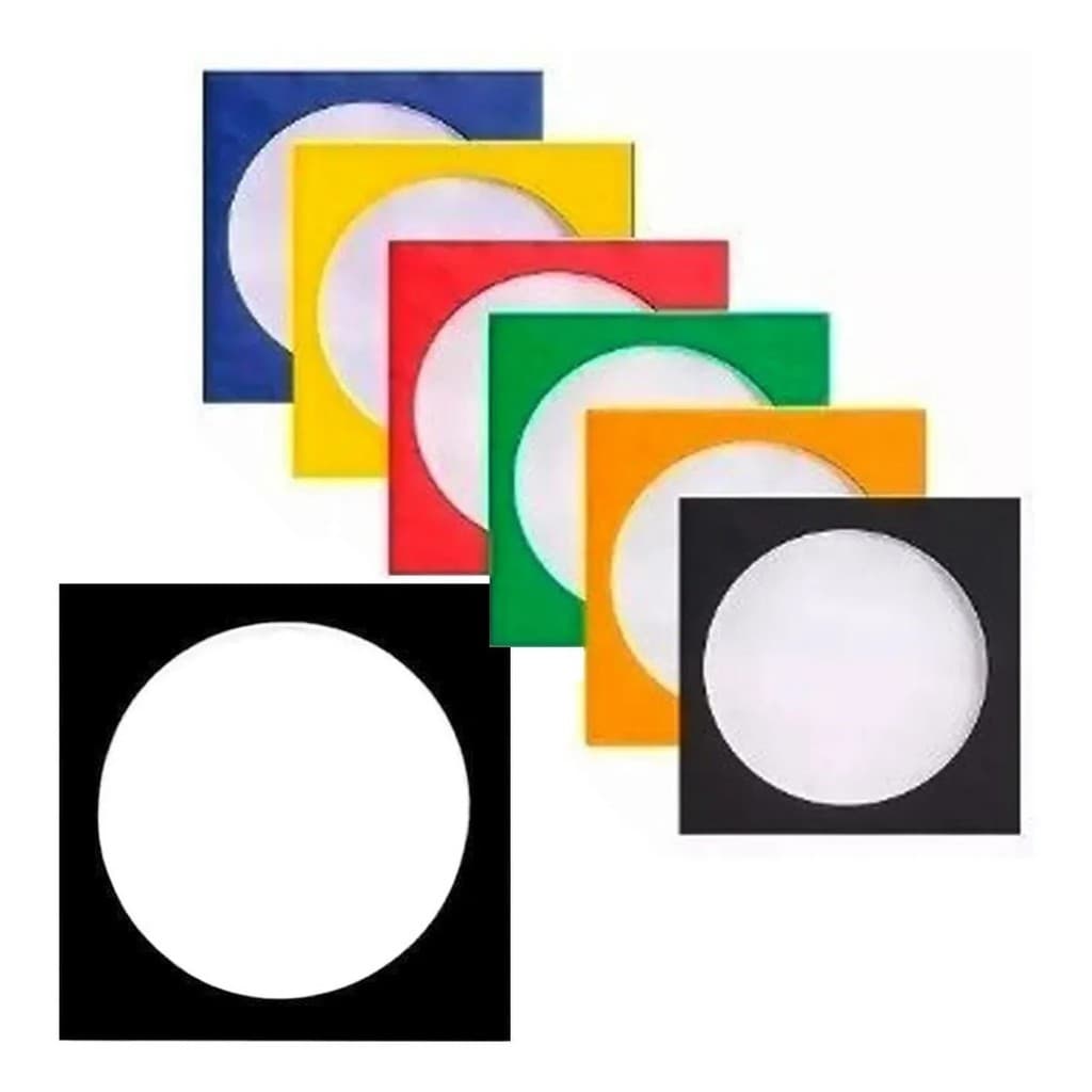 50 Envelopes Para Cd / Dvd Com Visor Transparente Colorido