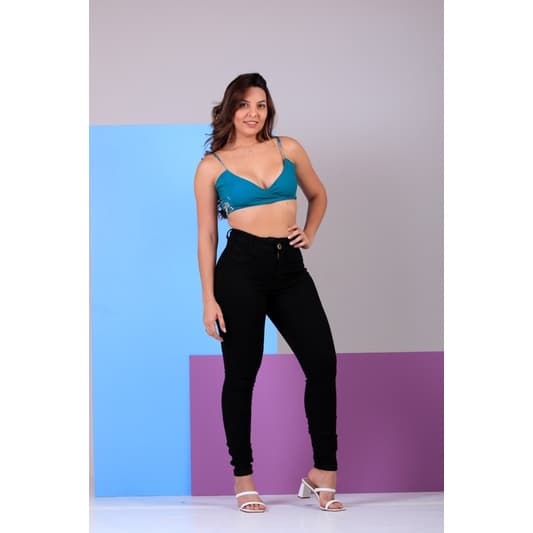 calça preta feminina com lycra super skinny