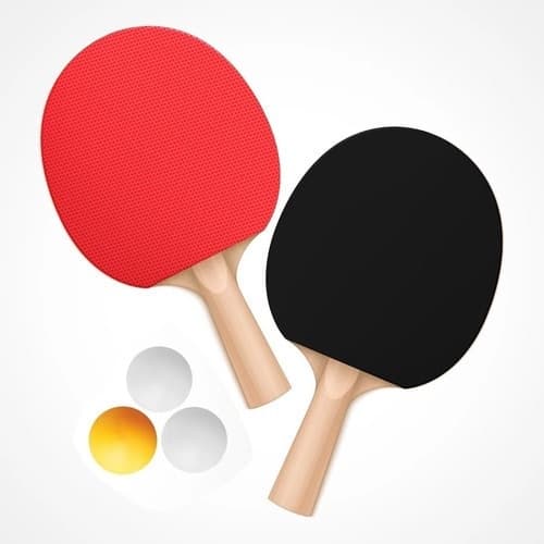 Ping Pong Tênis De Mesa Kit 2 Raquetes + 3 Bolinhas