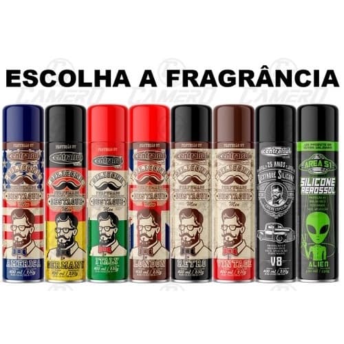 Silicone Spray Perfumado Central Sul Brilho proteção para carros motos caminhões bike Aerosol