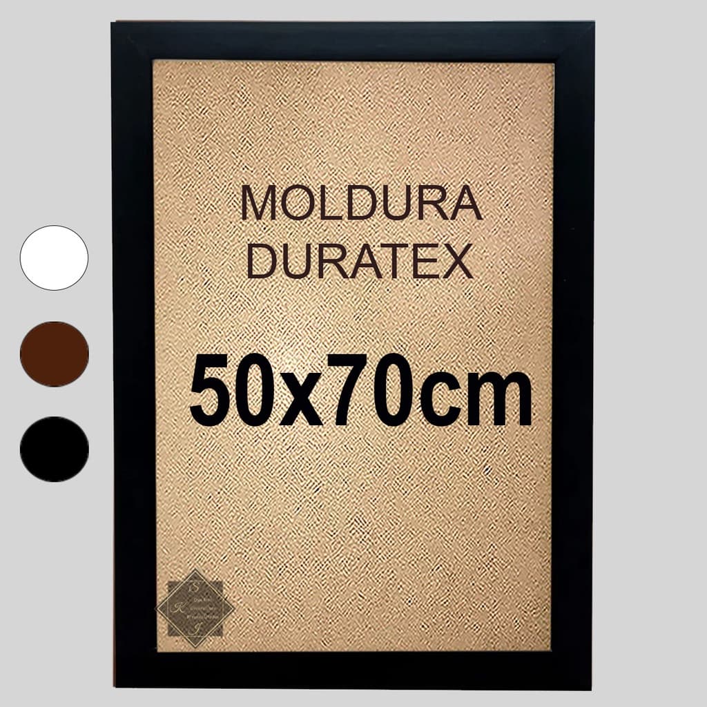 Moldura Quadro com Duratex 50x70cm sem Vidro e sem Acetato