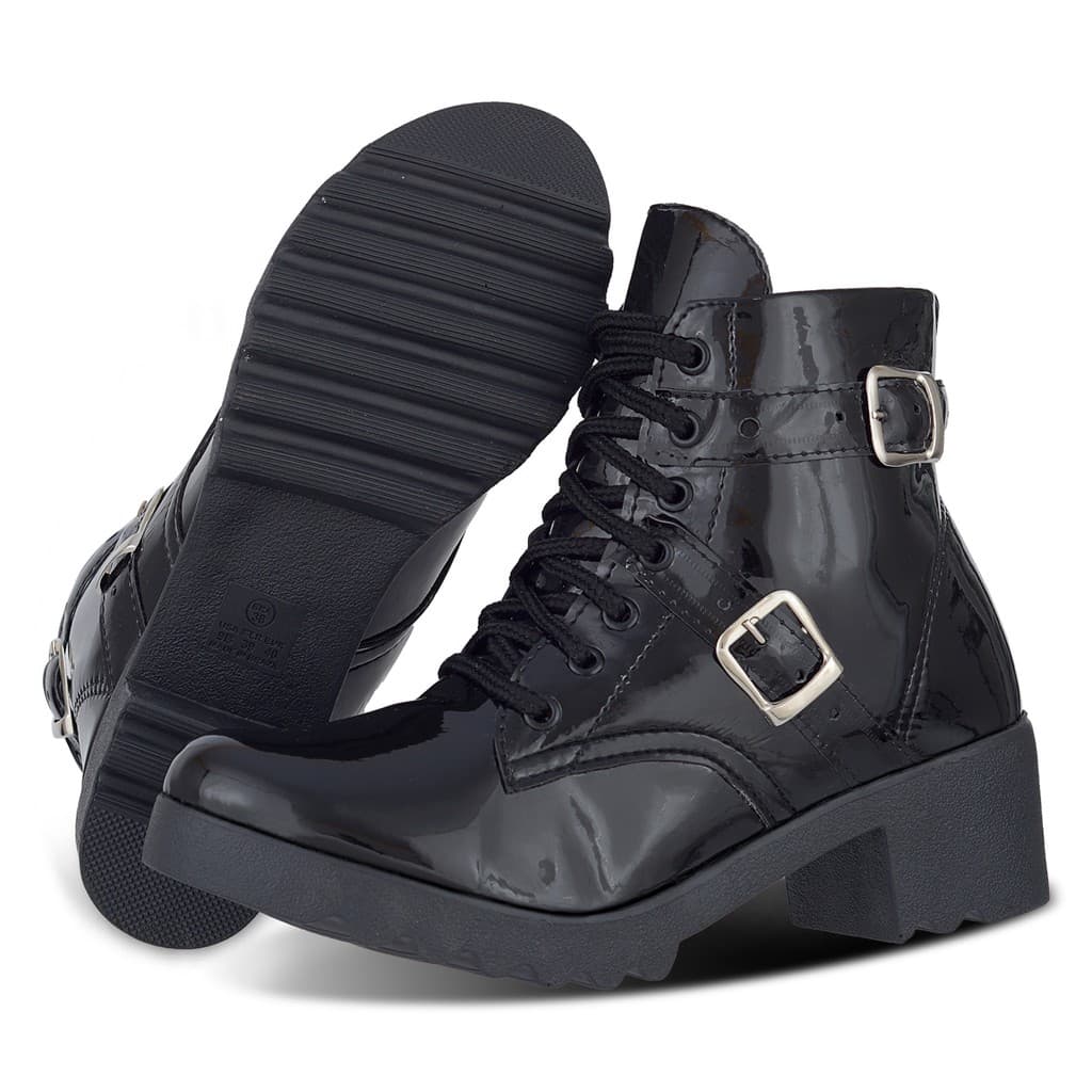 Bota feminina Salto Alto Coturno Feminino Sapatos Femininos Promocao