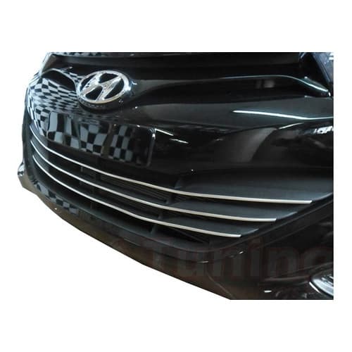 Friso filete Cromado Parachoque Inferior Grade Hyundai Hb20