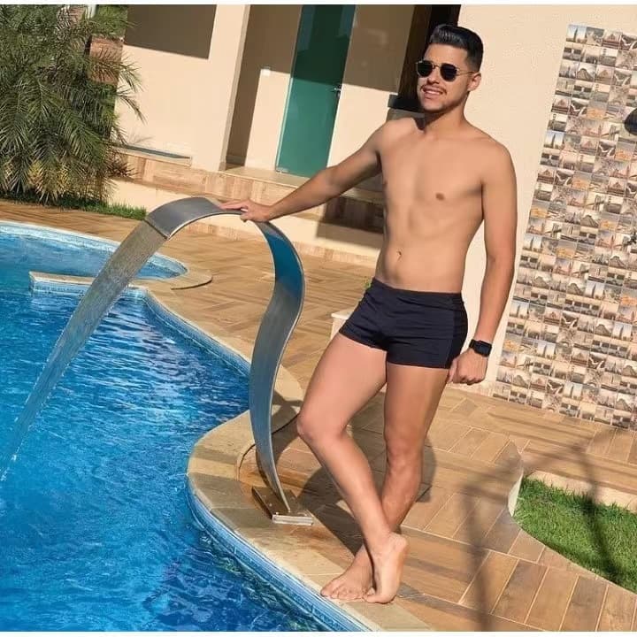 Sunga Preto Lisa / Masculina Adulto