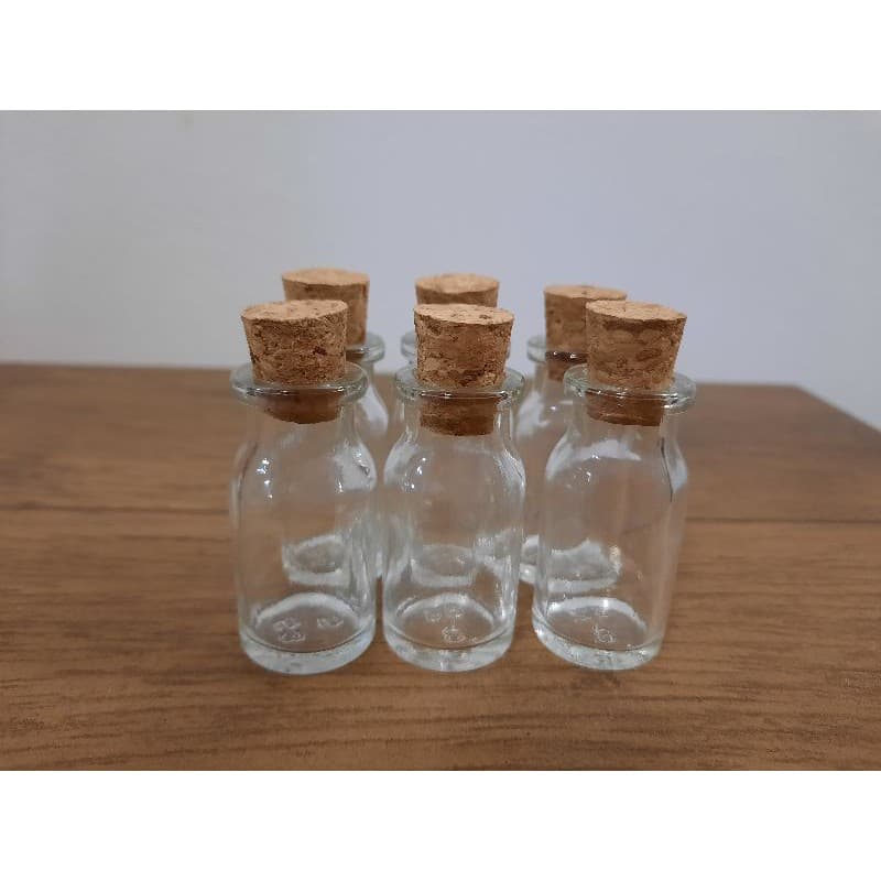 Vidros 8,5ml (Mini vidrinho grosso) 10/20/30/40/50 peças com rolhas.