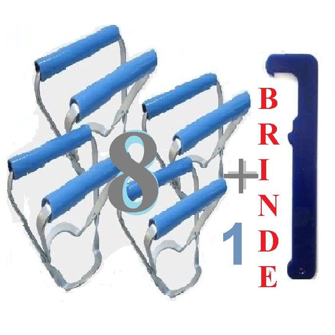 8 Gancho Pegador Alça Galao D Agua + BRINDE