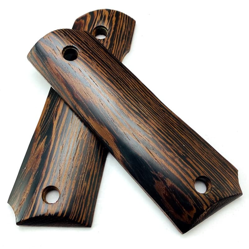 1 Par Natural Cocobolo Wenge Sem Escorregamento Balanças De Punhos Para Modelos 1911 Grips