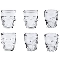 Kit 6 Copos De Shot/aperitivo/caveira/mesa Posta/cozinha/drinks