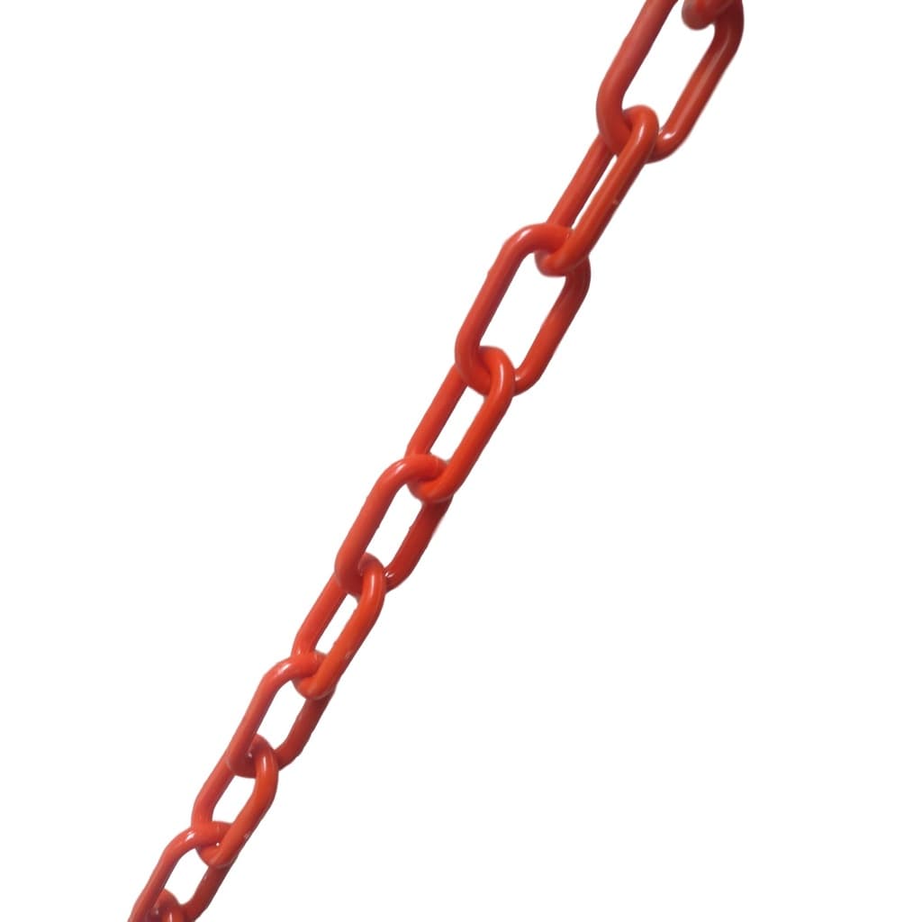 25 Mt Corrente Plástica Isolamento Calha Chuva Elo Pequeno Laranja