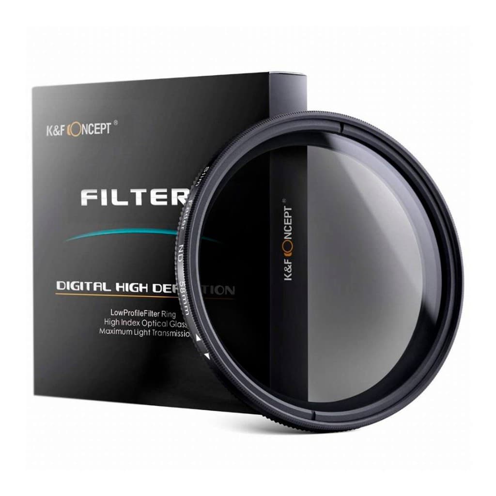 Filtro Nd2 A Nd400 Variável - K&f - 58mm - Pronto Entrega!