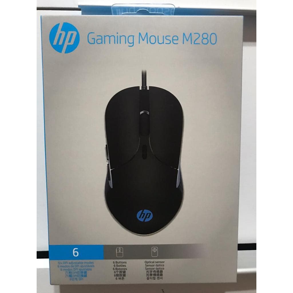 Mouse Ergonômico Colorido Com Fio Com Fio Rgb Led Para Hp M280 Gaming 6400dpi