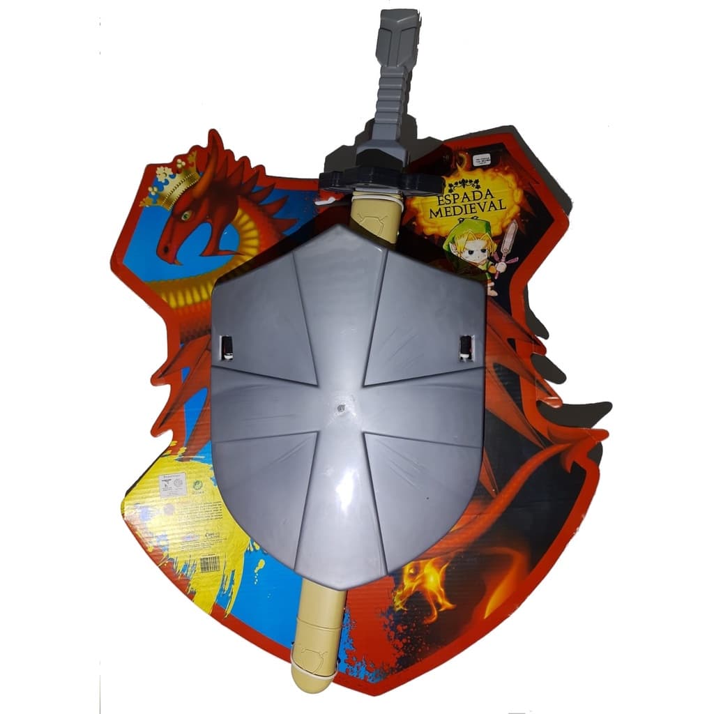 Brinquedo Super-herói Infantil Espada Escudo Medieval