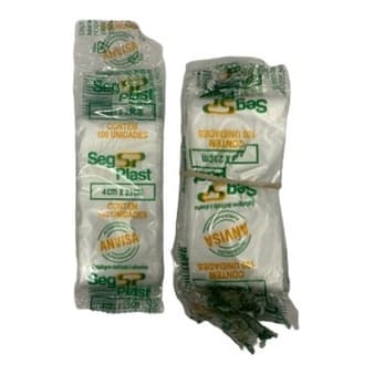 Saco Gelinho 4X23cm c/100 Segplast Anvisa