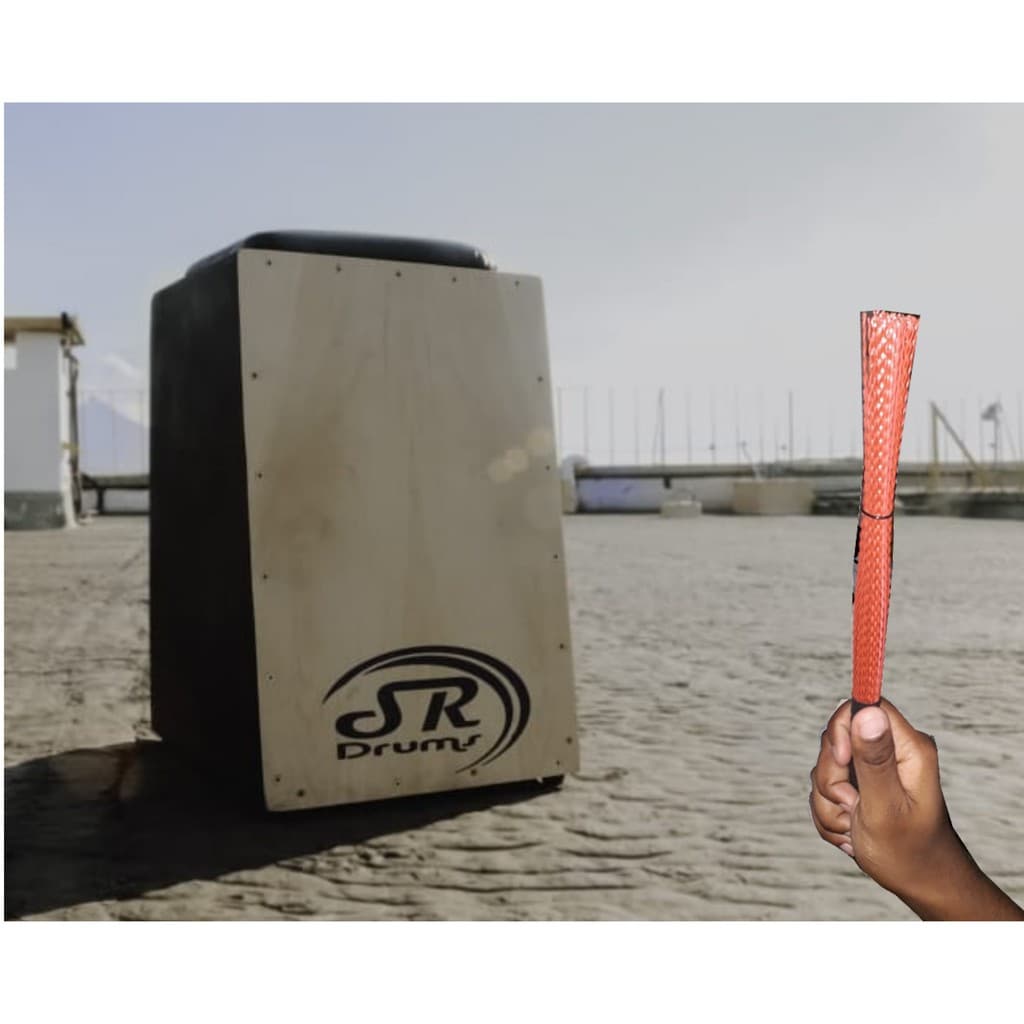 Cajon SR Drums Profissional + Vassourinha Grátis