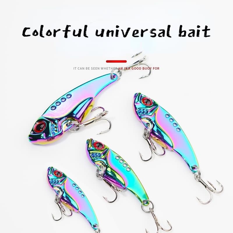 Iscas Universais 3pcs 3g-15g Crankbait Metal Vib Blade Fishing Lure Afundamento Peixe Artificial Jigging Vibe offshore
