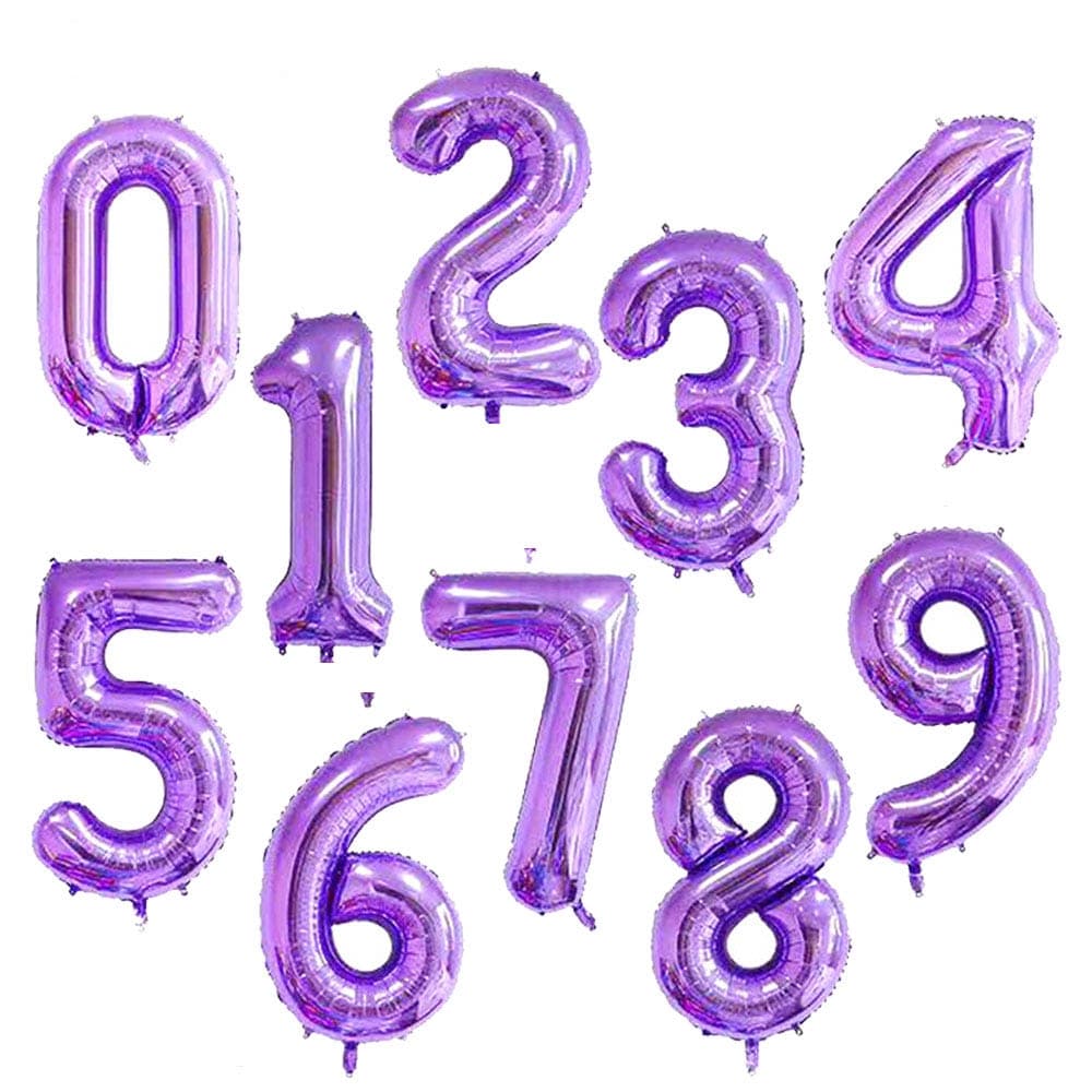 40 Polegada Gigante Roxo Aniversário Folha Balão Decorações De Casamento Suprimentos Grande Número Presente