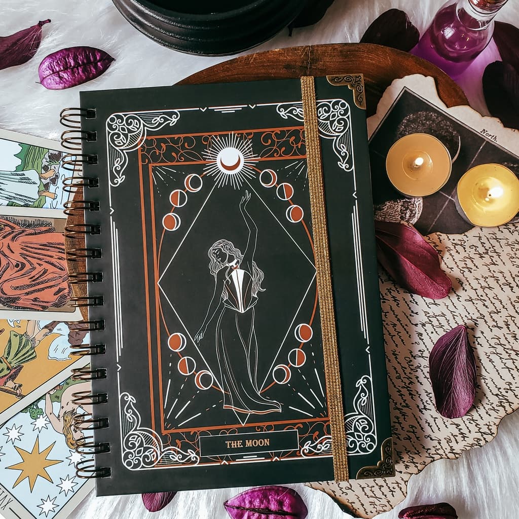Caderno artesanal A5 80 folhas - The Moon