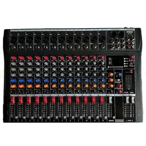Mesa De Som 12 Canais Bluetooth Usb Mixer Mp3 Playe Digital