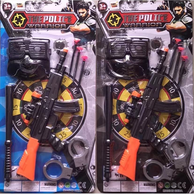 PISTOLA DE BRINQUEDO LANÇADOR DE DARDOS E BOLINHAS TIPO NERF