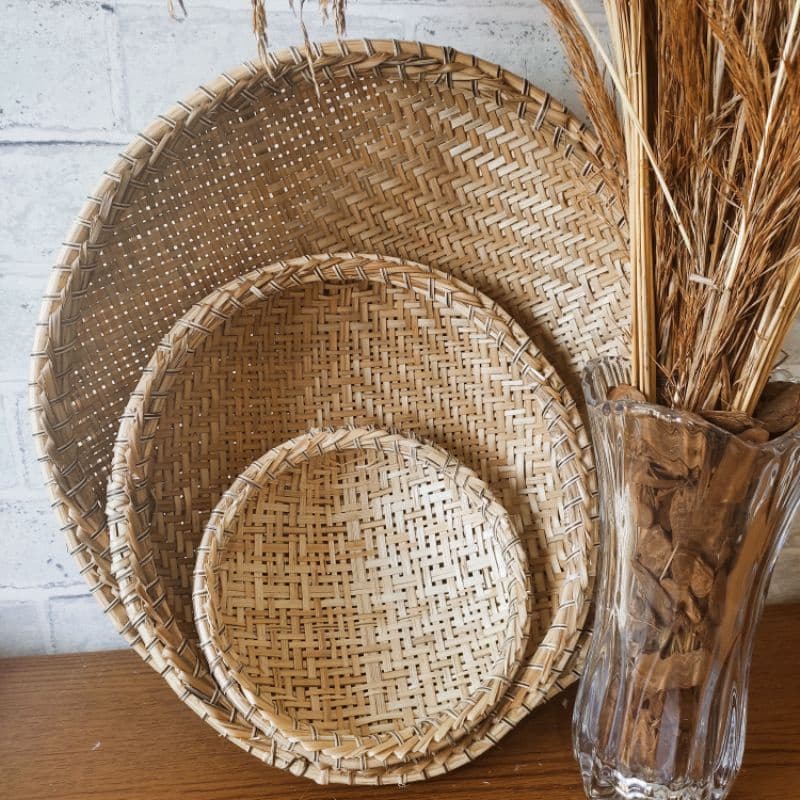 Peneira de Palha Decorativa 20 cm 30 cm 40 cm ou Kit | Artesanato Sustentável