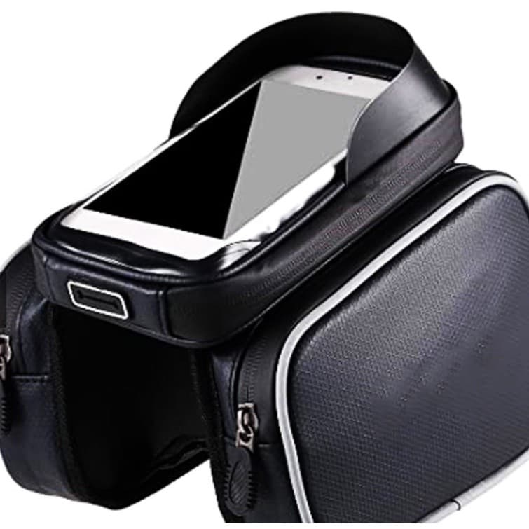 Bolsa Suporte Saco De Quadro Para Bicicleta Bike À Prova D água Duplo Bolso Ciclismo