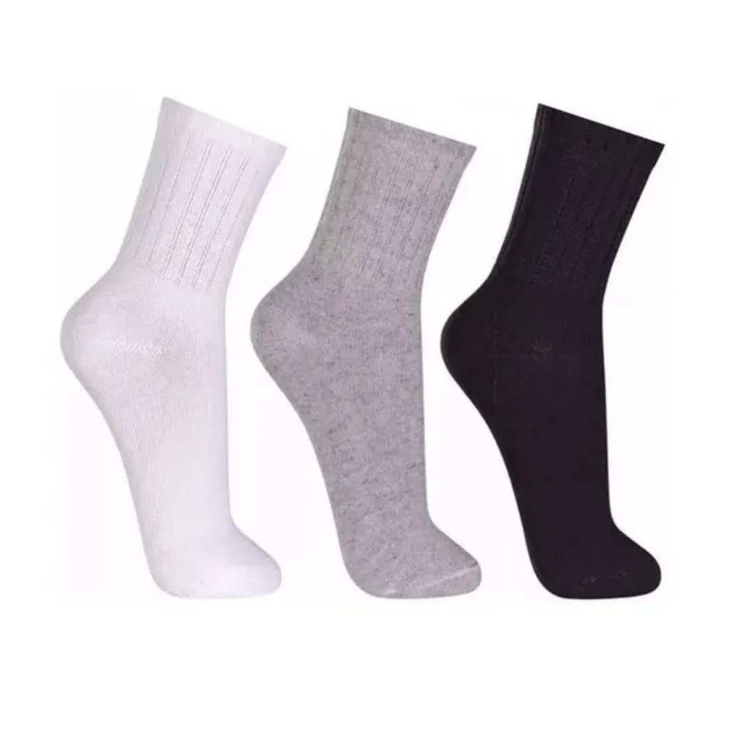 Kit 6 Meias Cano Alto Masculinas Grossas Confortável Pares Sortidas