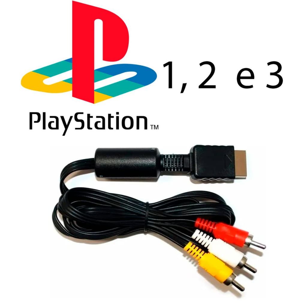 Cabo Av Audio E Video Rca Playstation Ps3 Ps2 Ps1 Lehmox 2 Metros Cabo