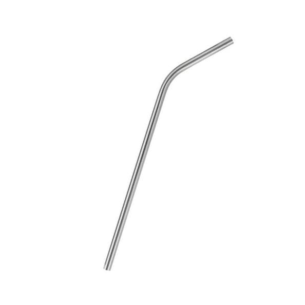 Canudo de inox curvo reutilizável